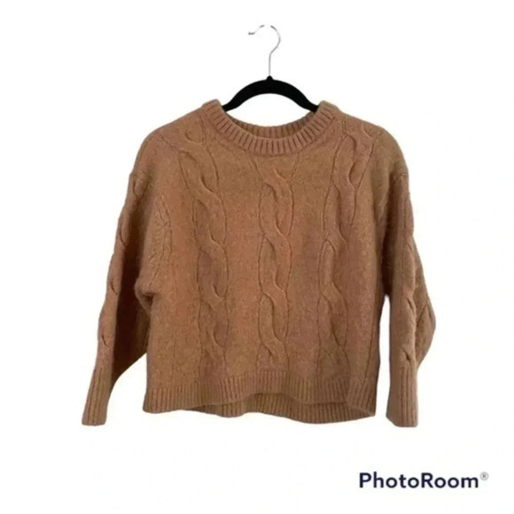 STOCKHOLMATELIER &other Stories cable knit wool/alpaca blend sweater Medium - Picture 3 of 9